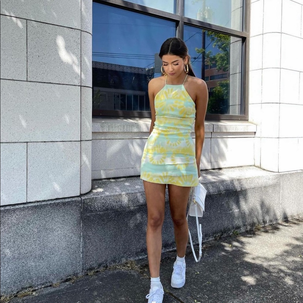 Zara satin dress bloggers fav